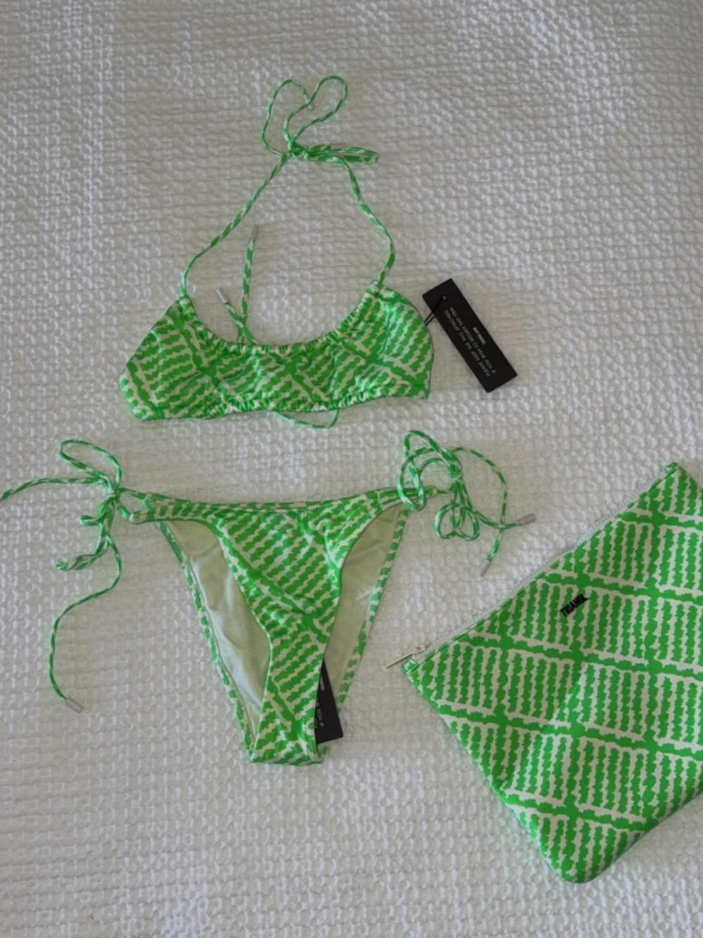 NWT Triangl Myrta Keni Halter Bikini Set